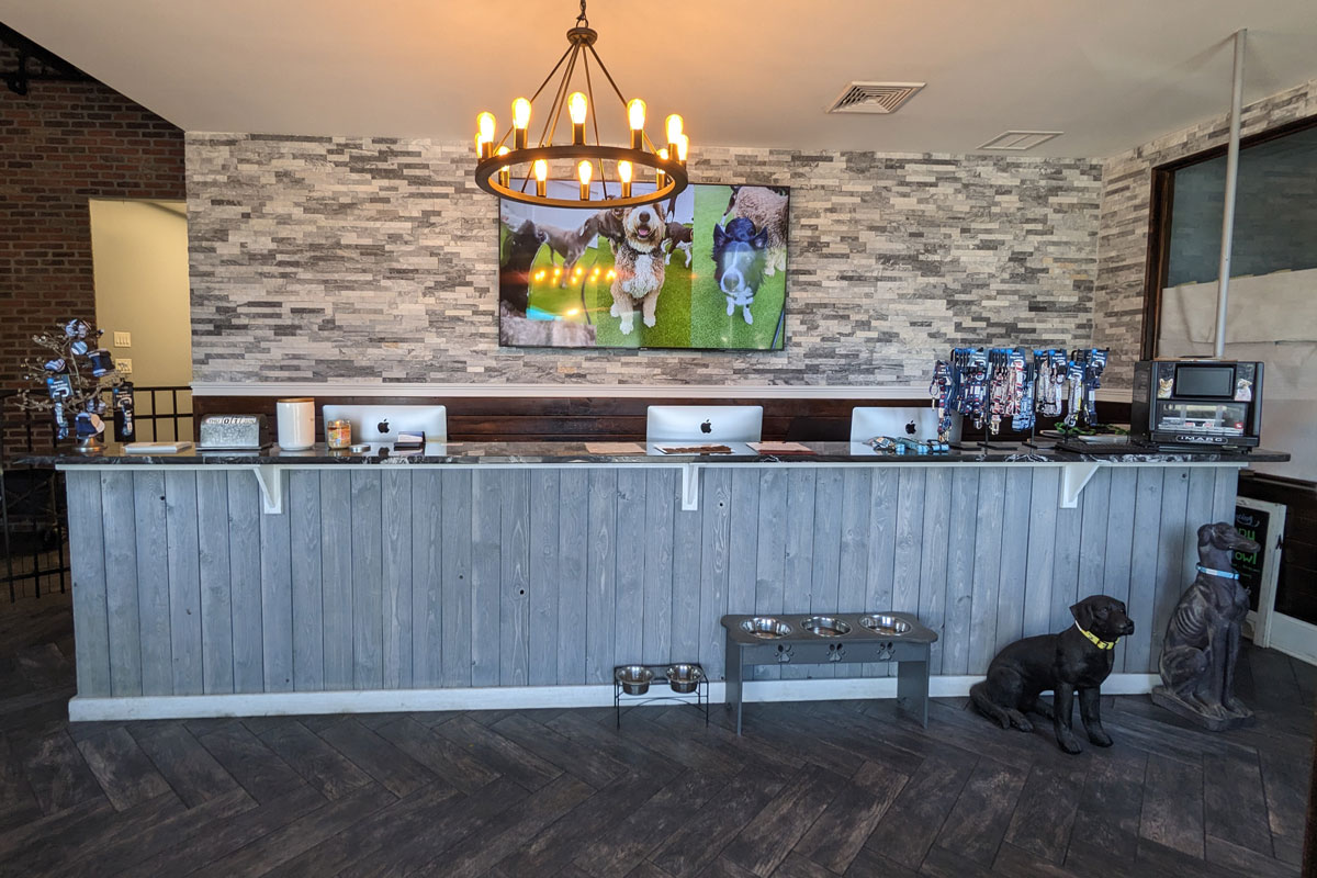 Photo of the facility's front desk area