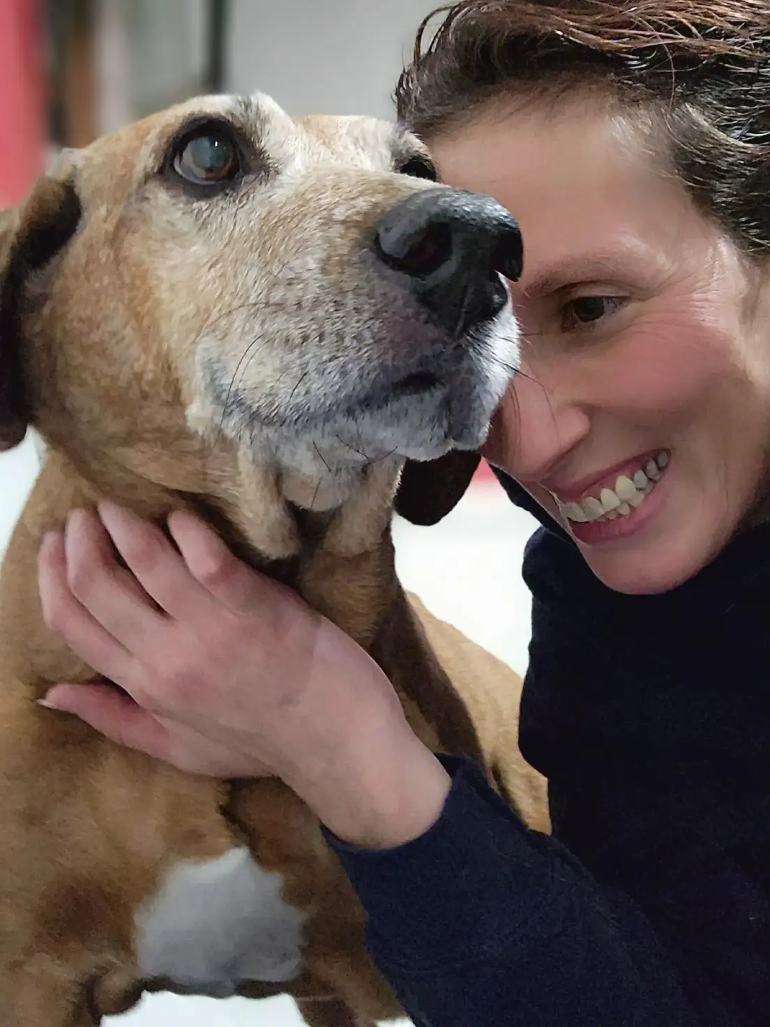 selfie with the dog